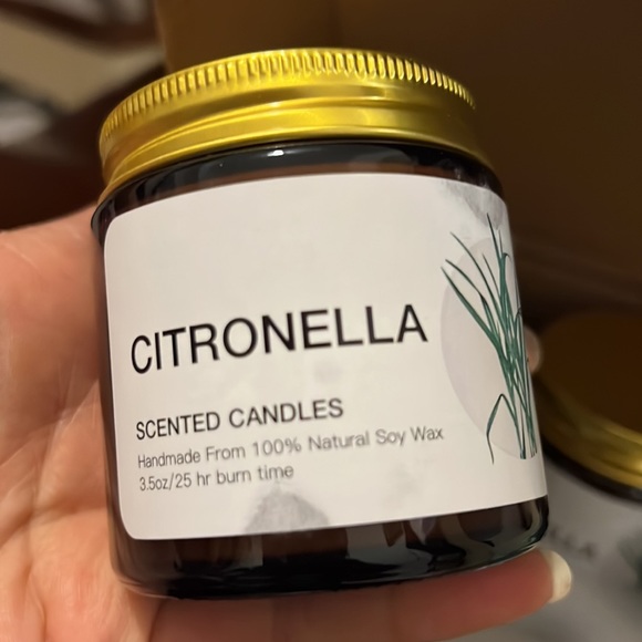 Citronella 4pk 3.50z Natural Soy Wax Candels. - Picture 4 of 5